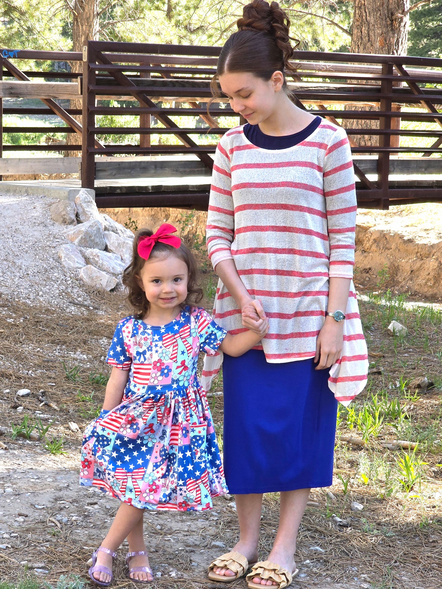 Patriotic Patchwork Twirl Dress