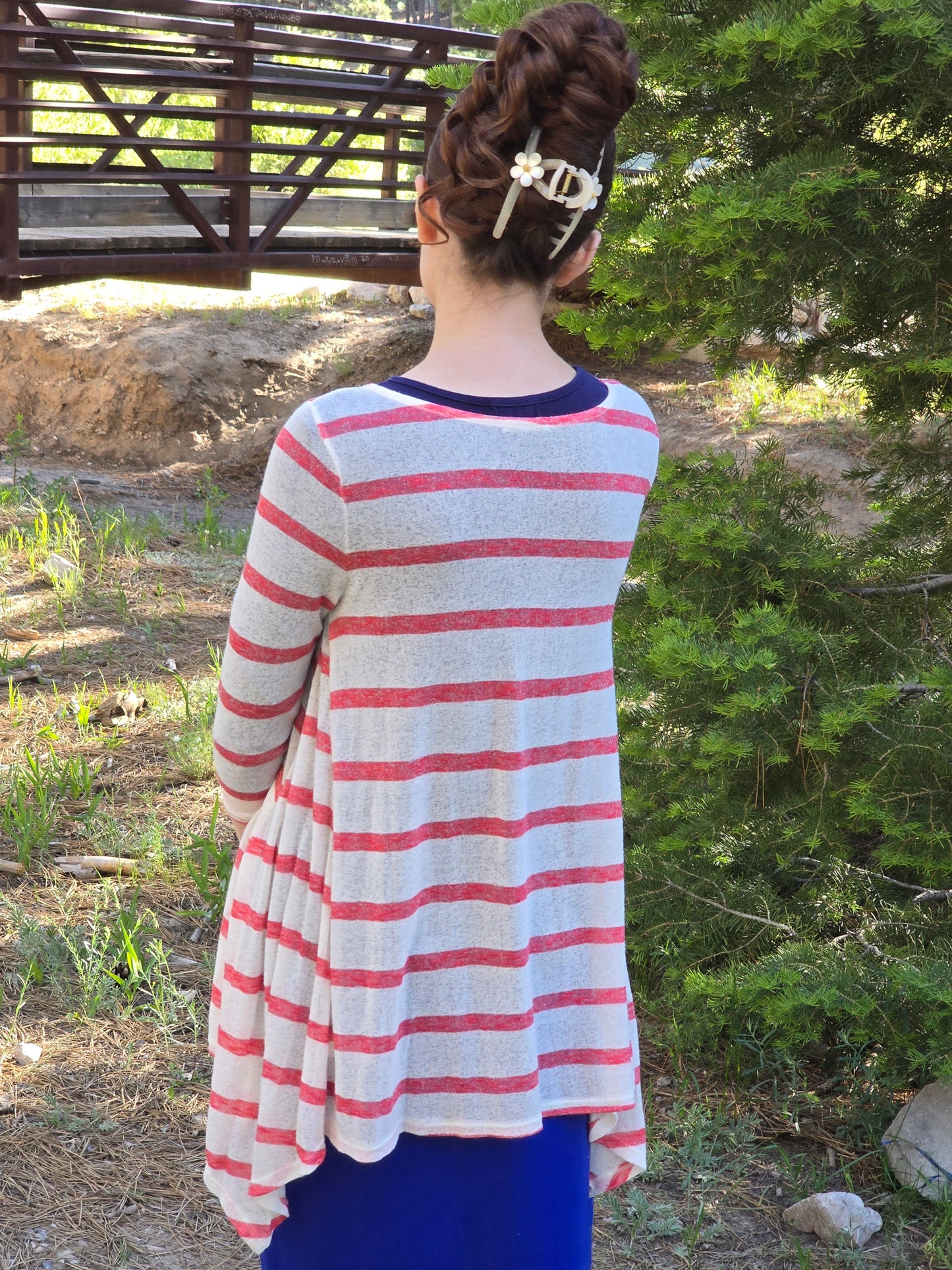 Vintage Red Striped Tunic