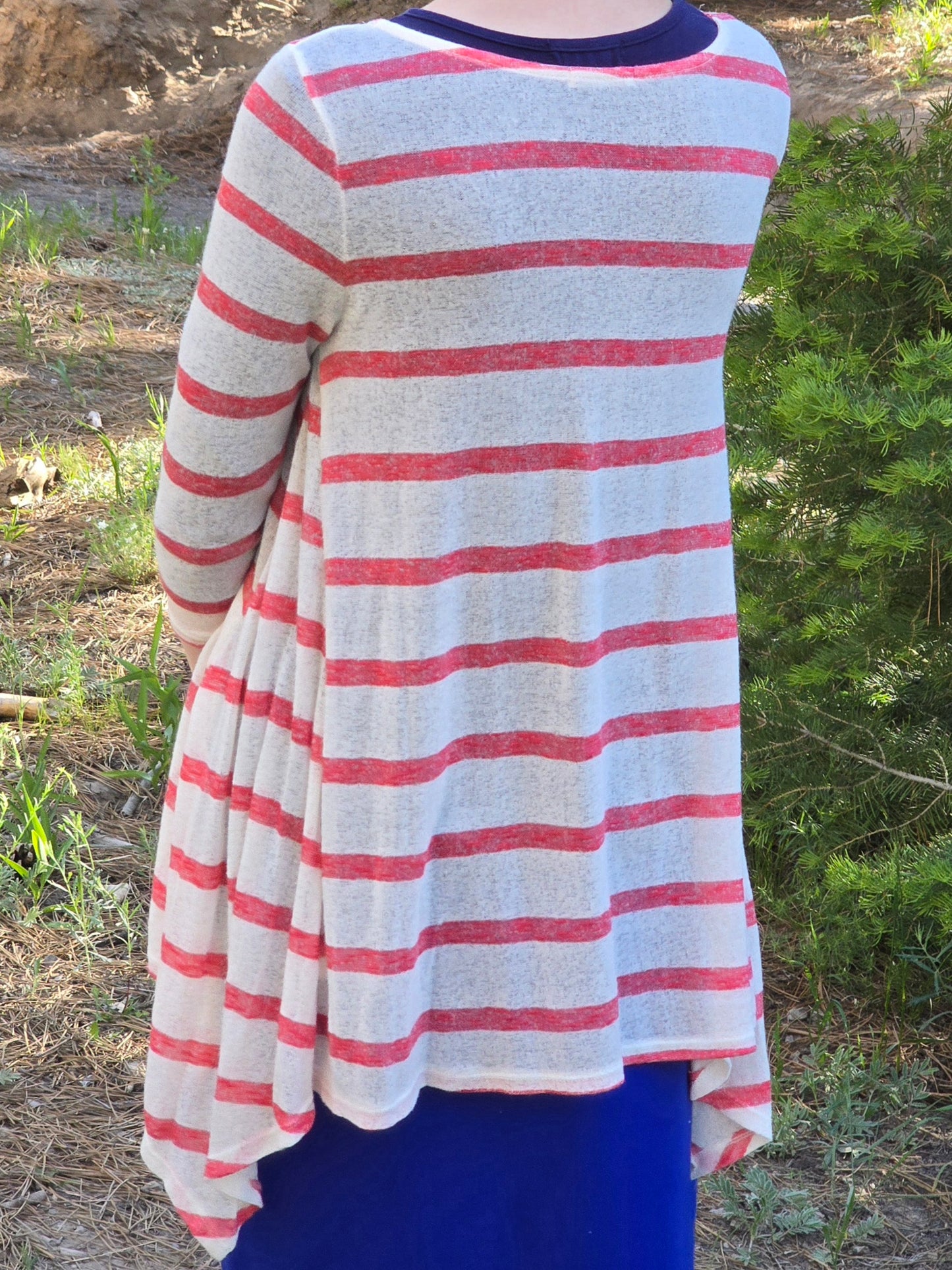 Vintage Red Striped Tunic