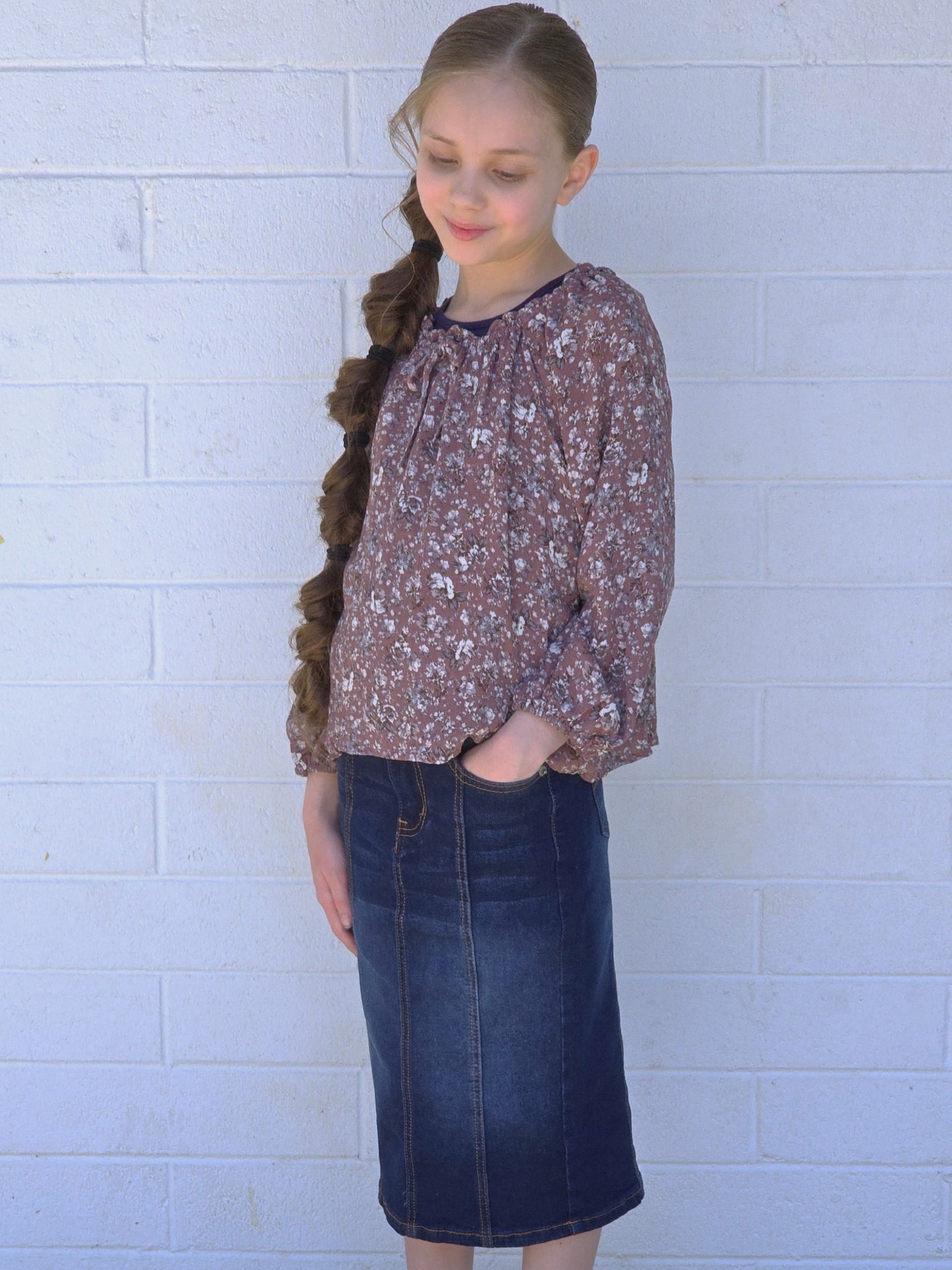 Girls Sweet Summer Floral Top