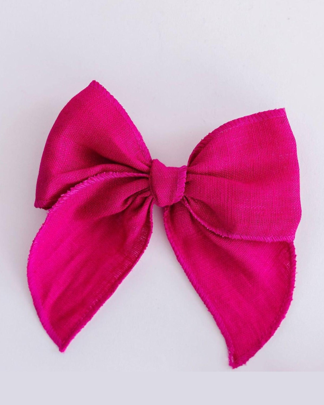 Classic Hair Bow in Hot Pink