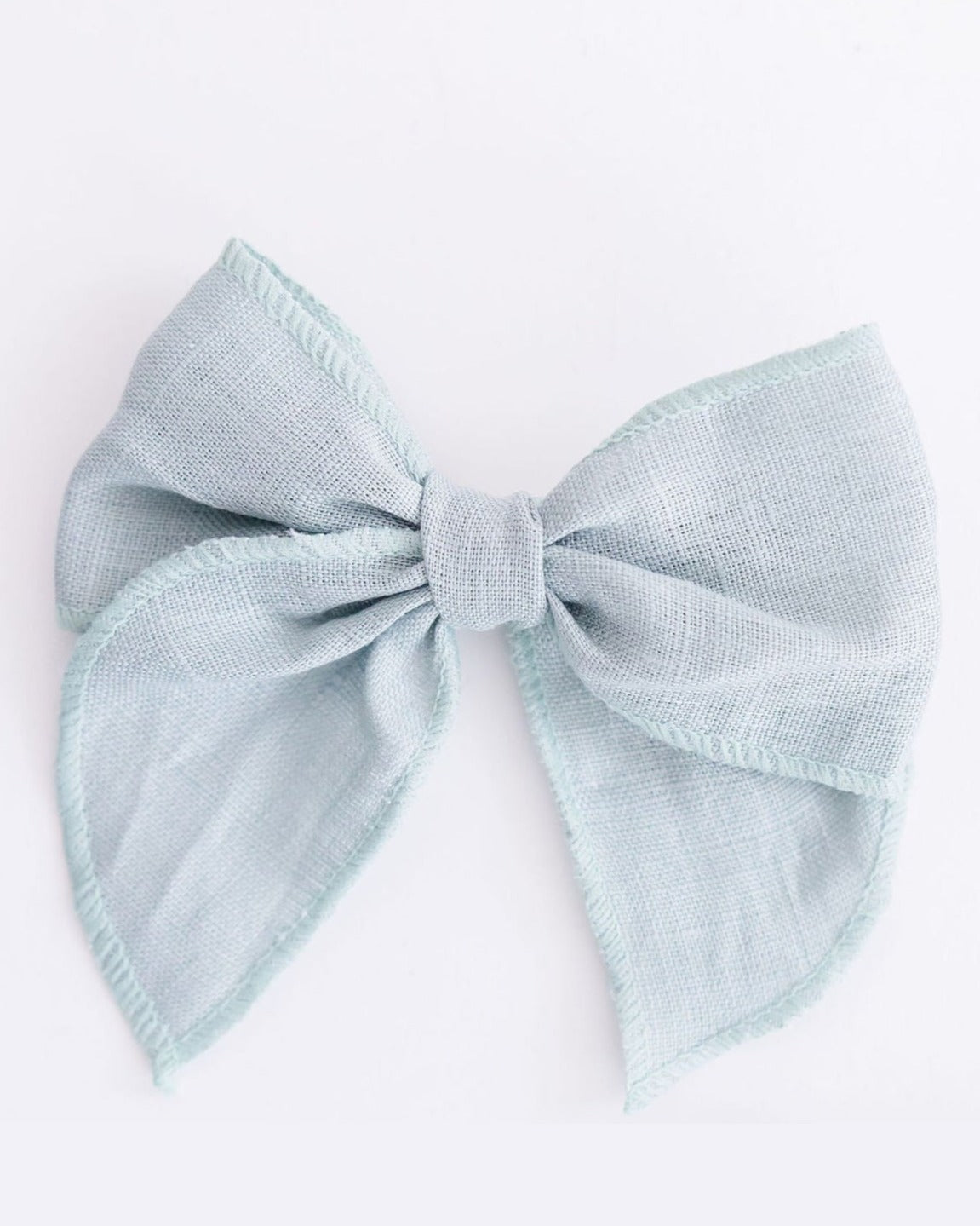 Classic Hair Bow in Sage Green