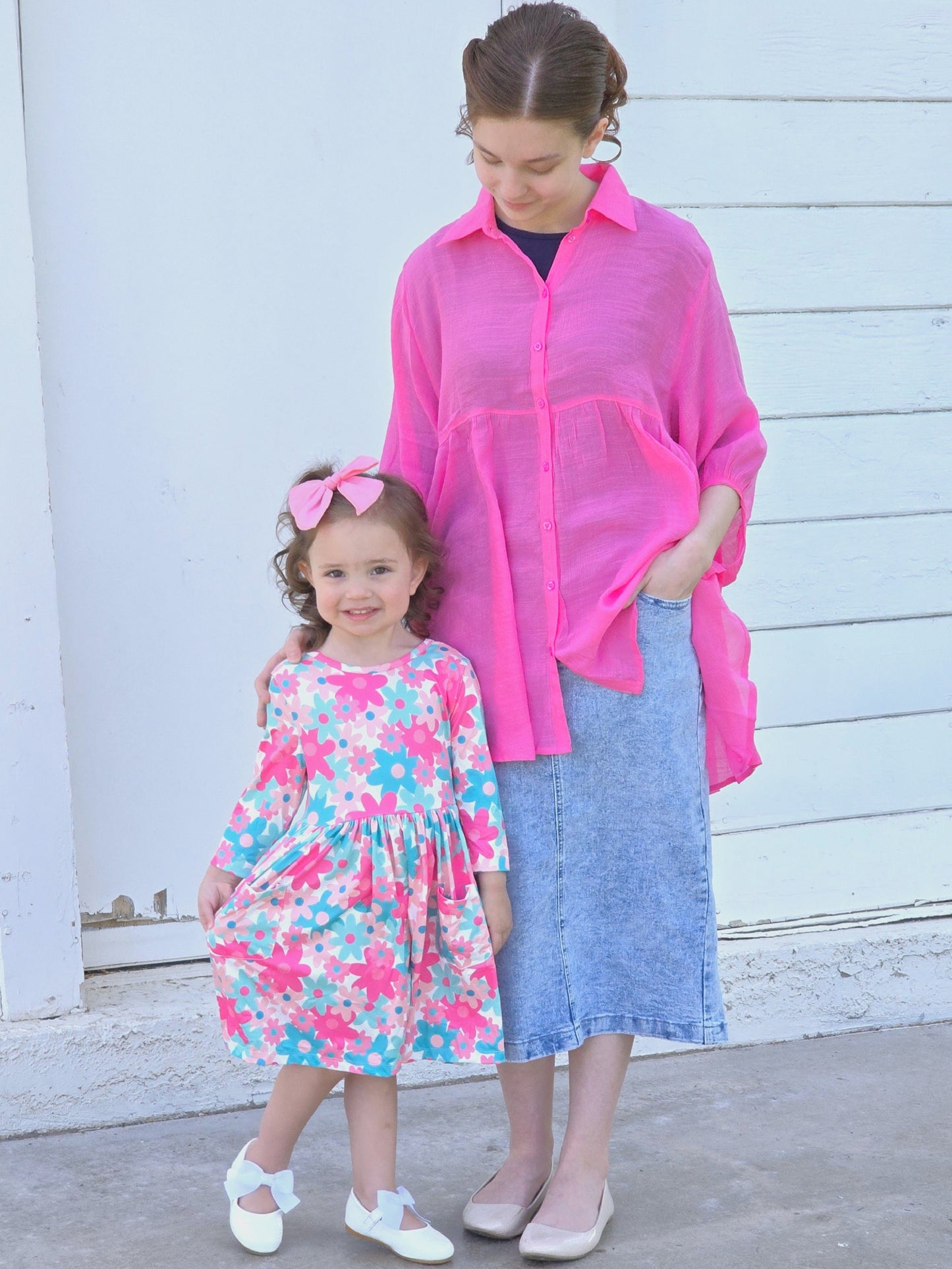 Darling Pink Hi-Low Tunic