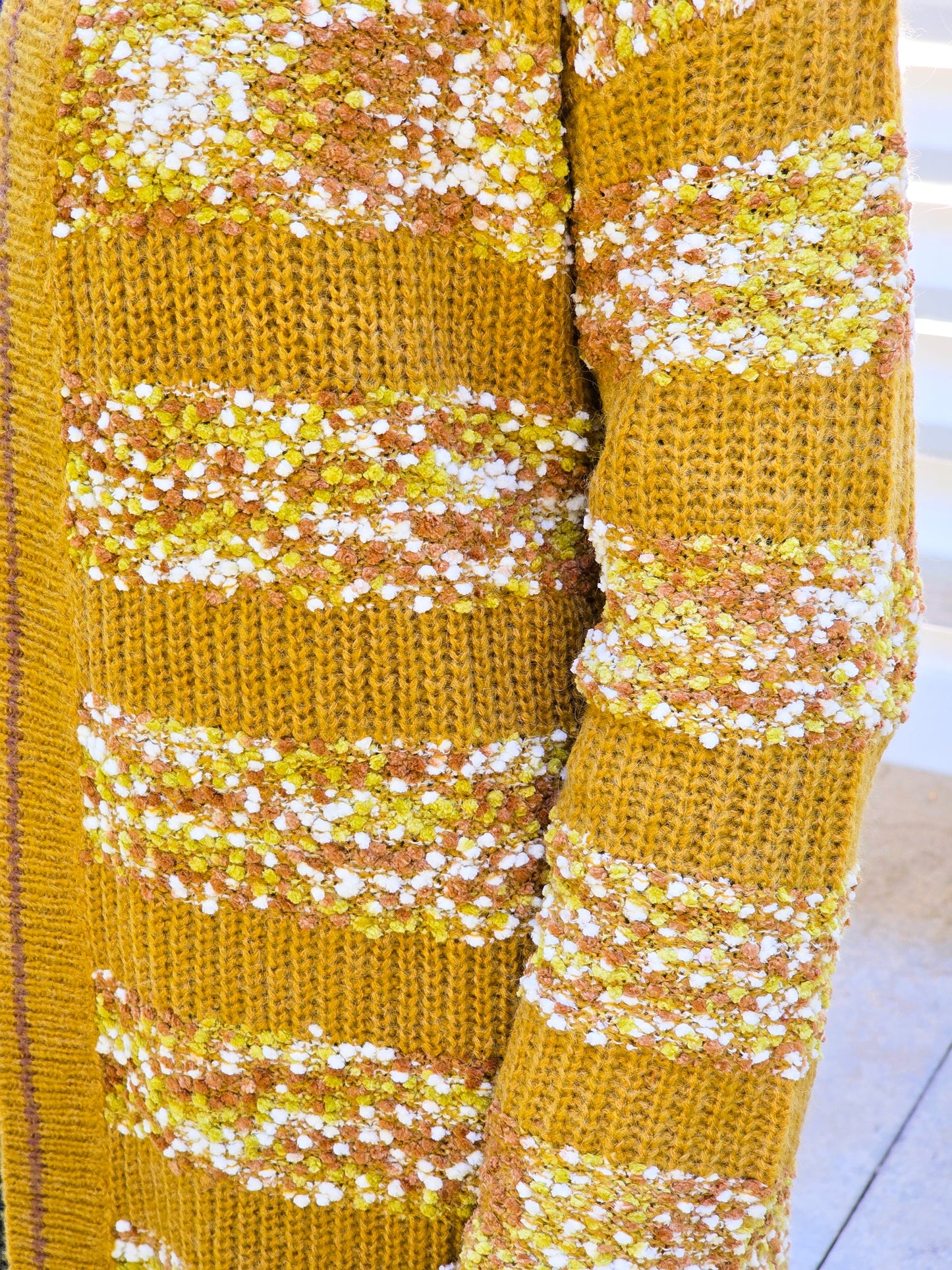 Golden Mustard Cardigan Sweater