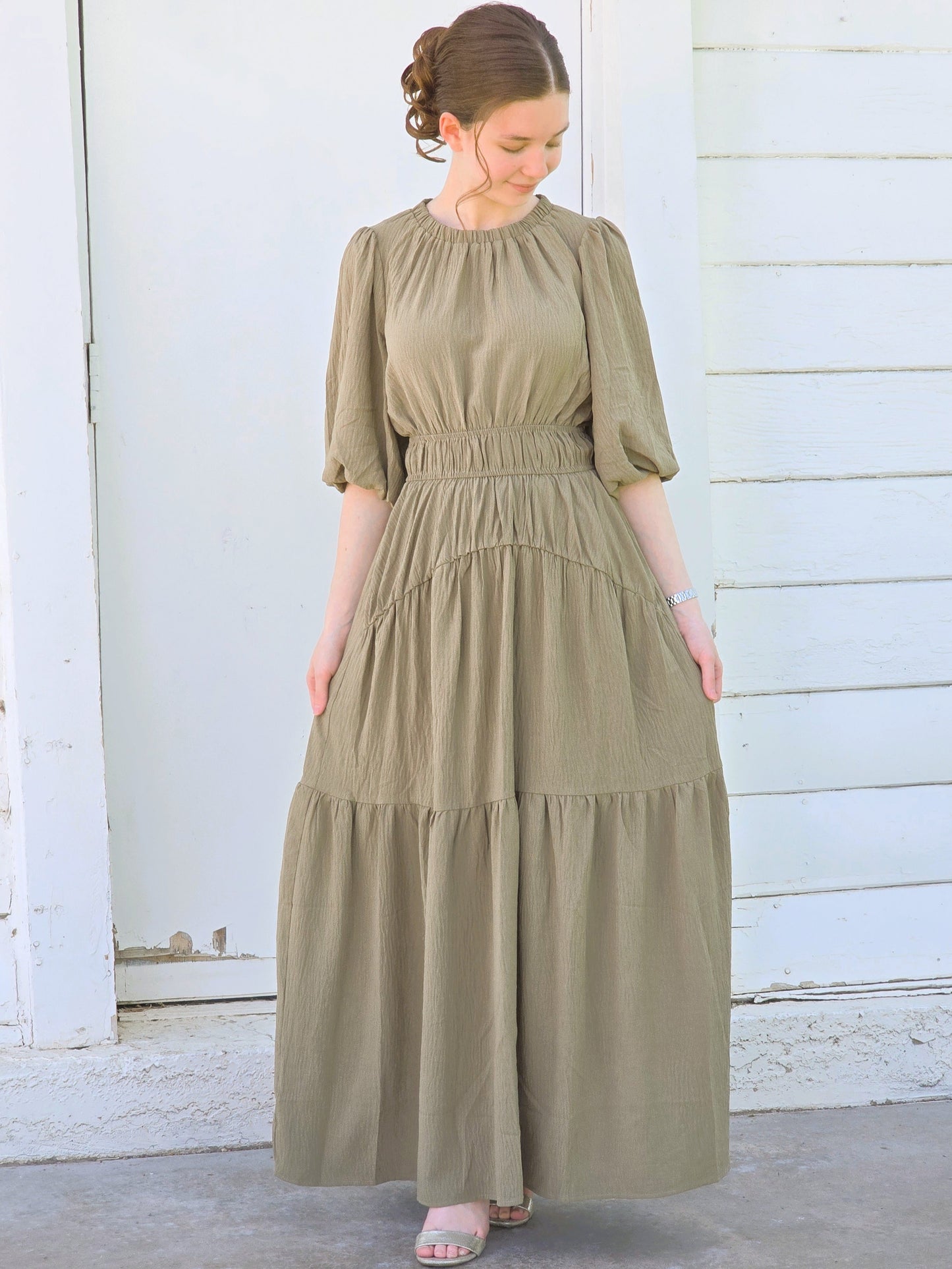Elegant Tiered Maxi Dress
