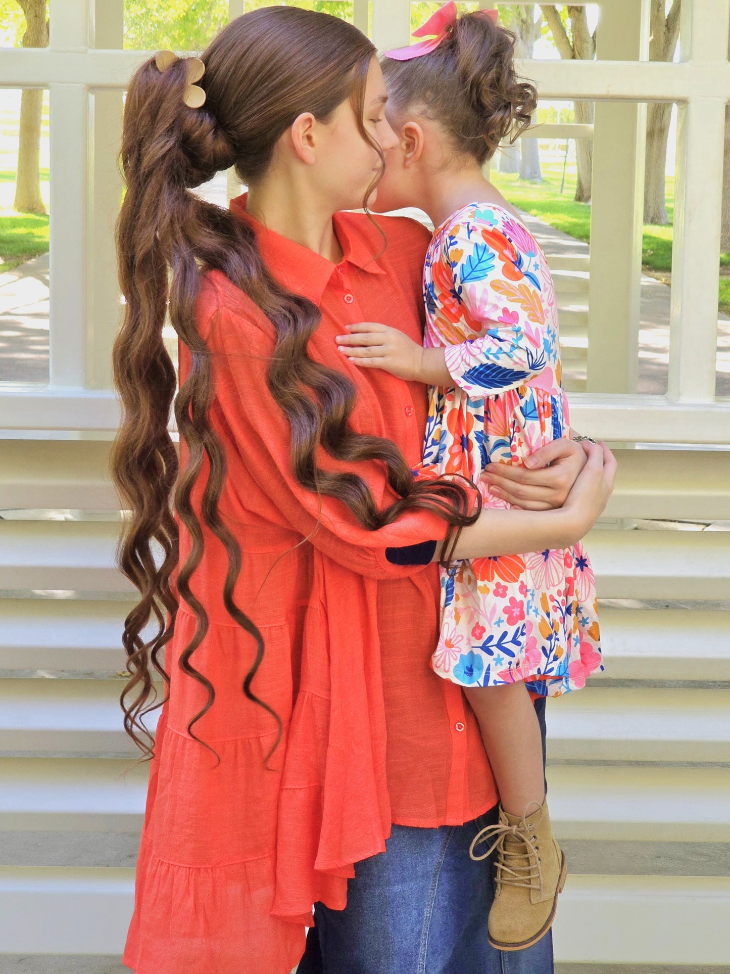 Floral Autumn Glow Twirl Dress