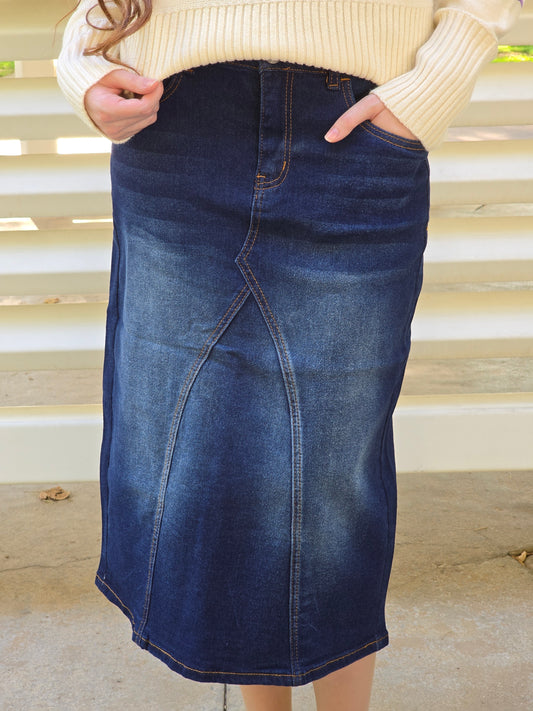 The Perfect Denim Skirt