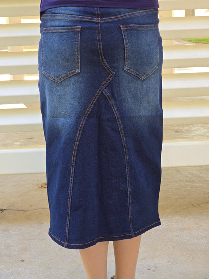 The Perfect Denim Skirt