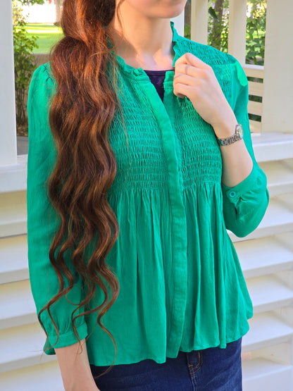 Smocked Babydoll Top