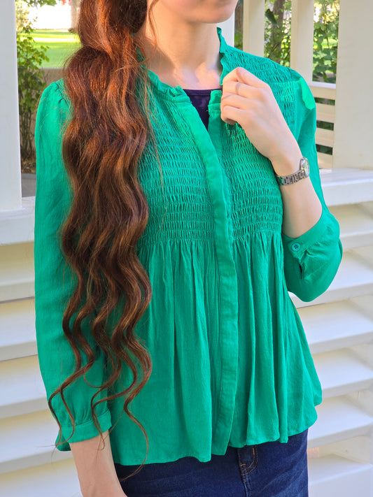 Smocked Babydoll Top