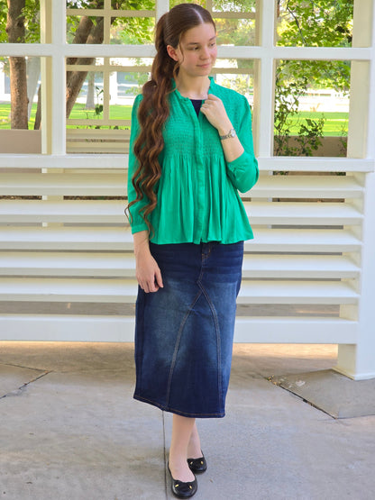 Smocked Babydoll Top