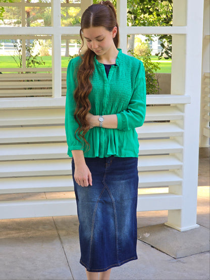 Smocked Babydoll Top