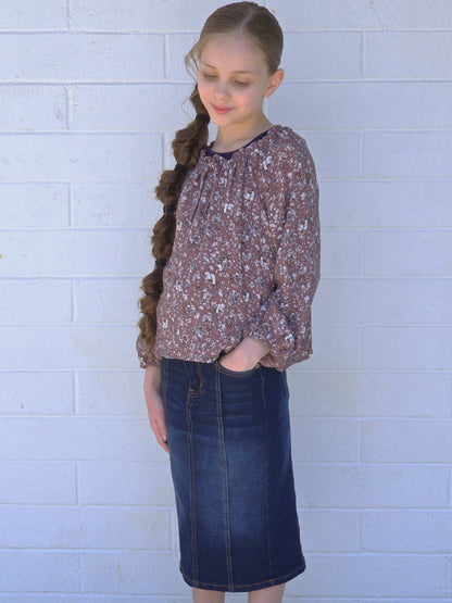 Girls Sweet Summer Floral Top