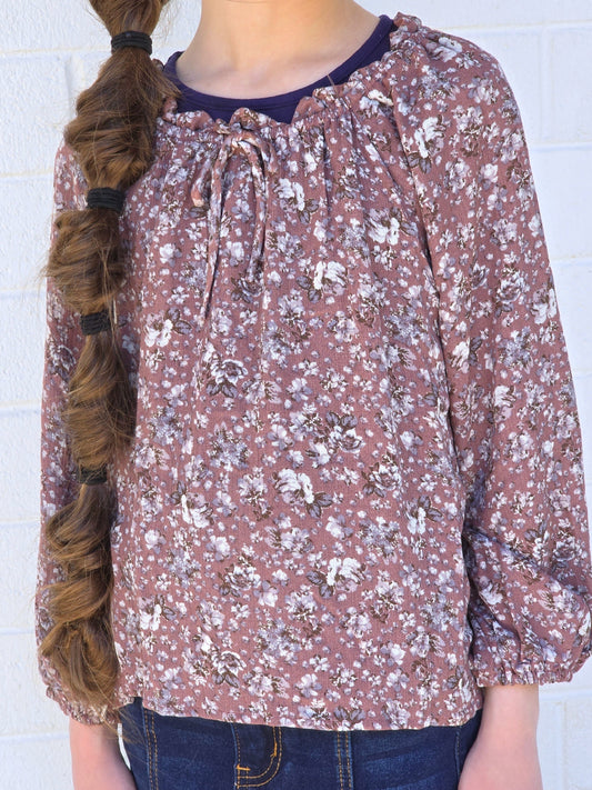 Girls Sweet Summer Floral Top