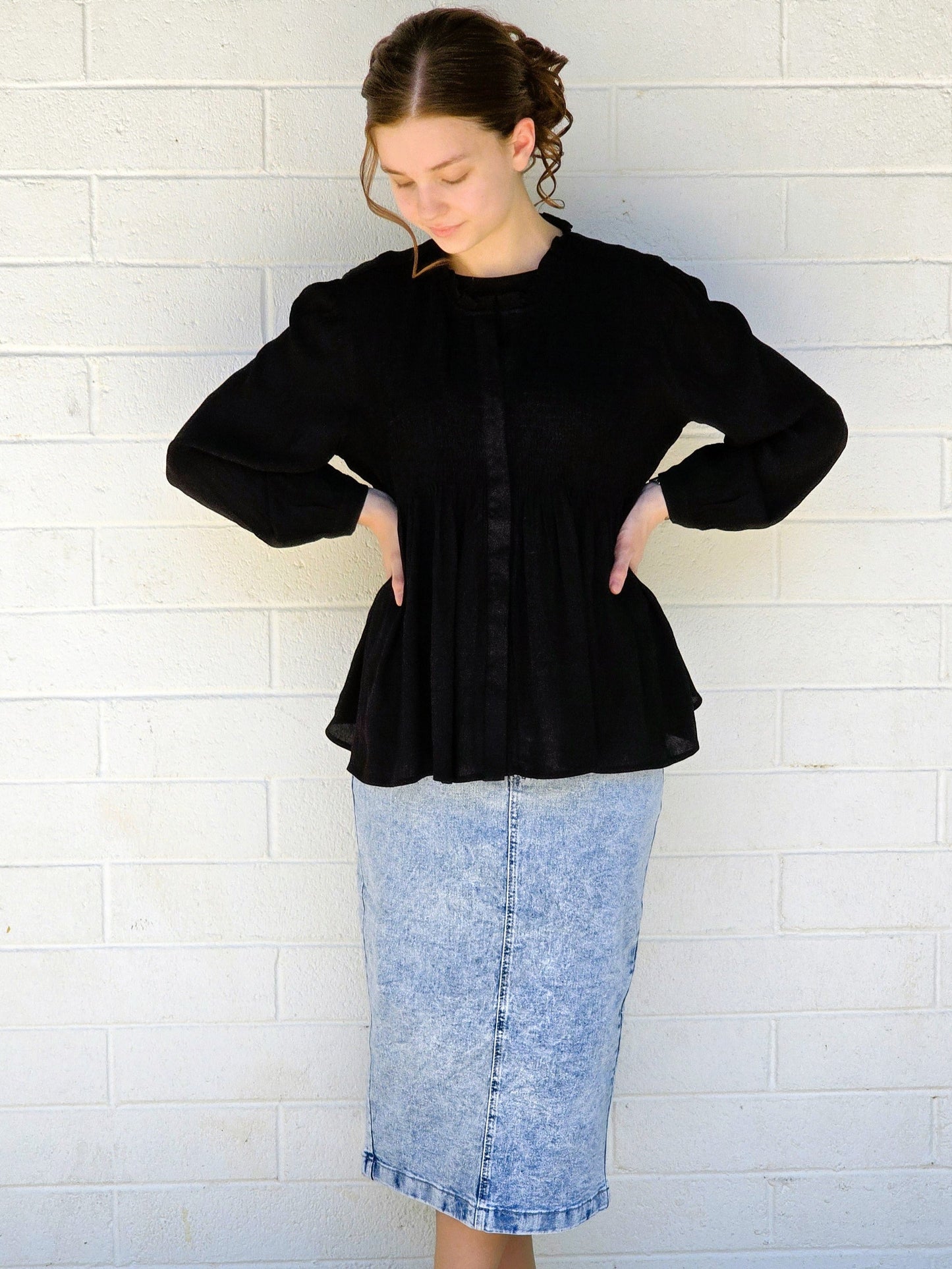 Smocked Babydoll Top