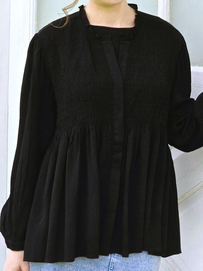 Smocked Babydoll Top
