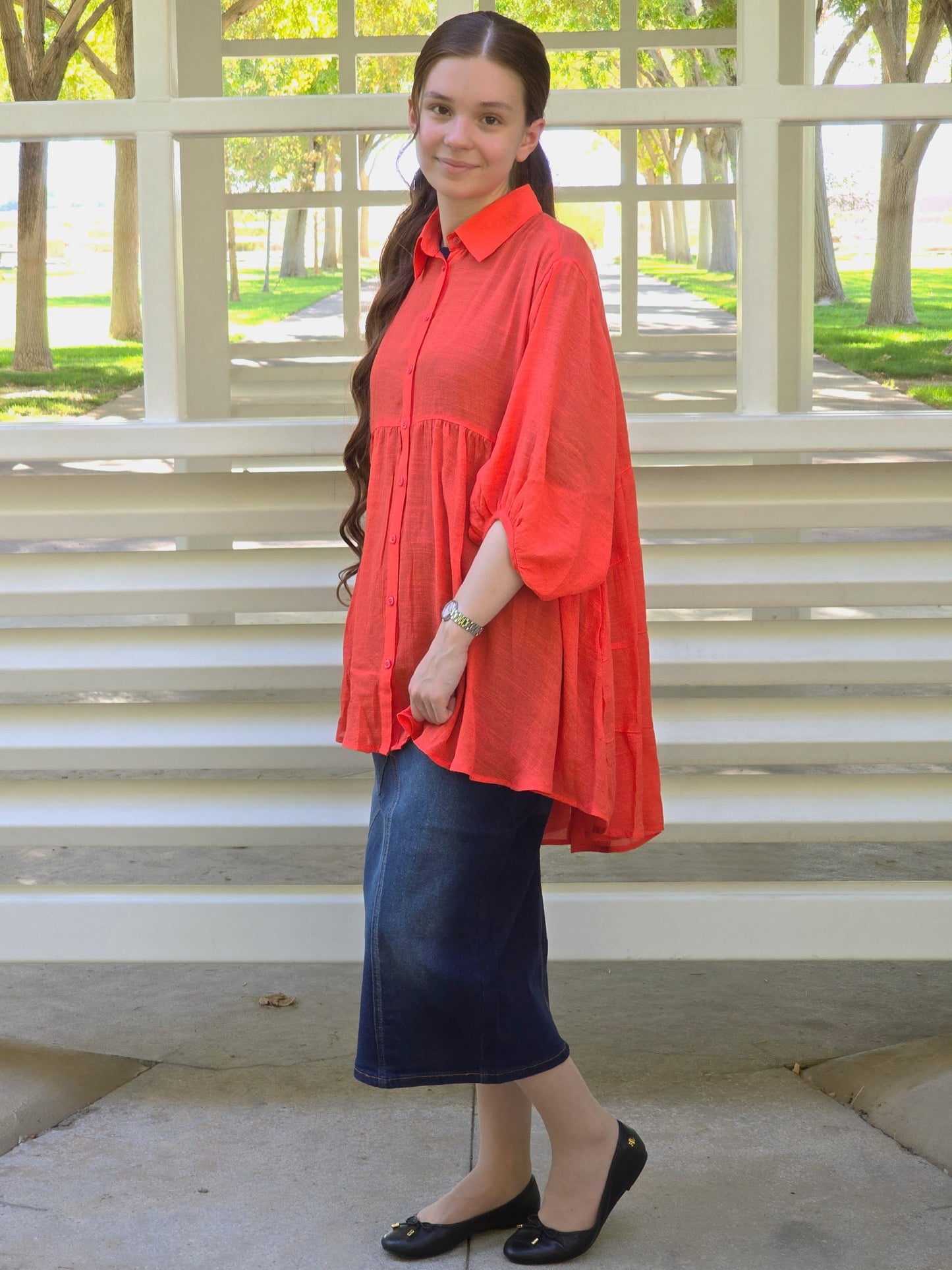 Autumn Glow Hi-Low Tunic