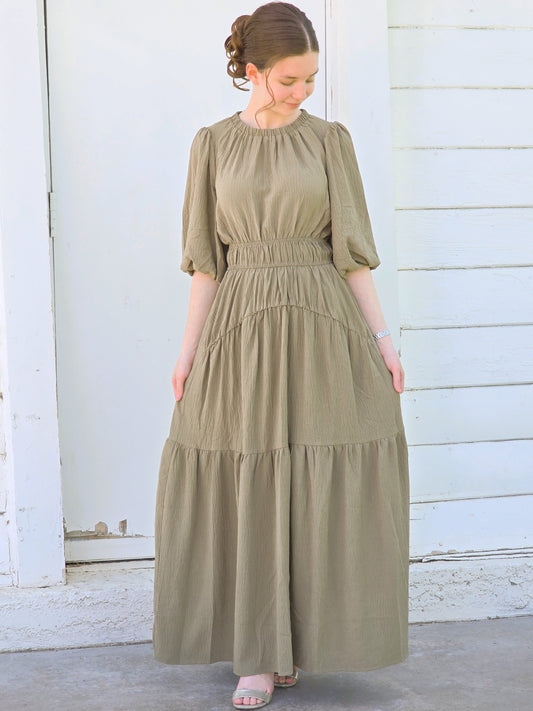 Elegant Tiered Maxi Dress