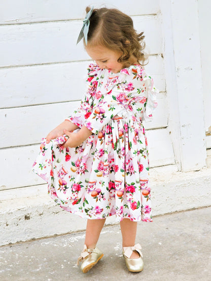 Garden Tea Party Ruffle Twirl Dress