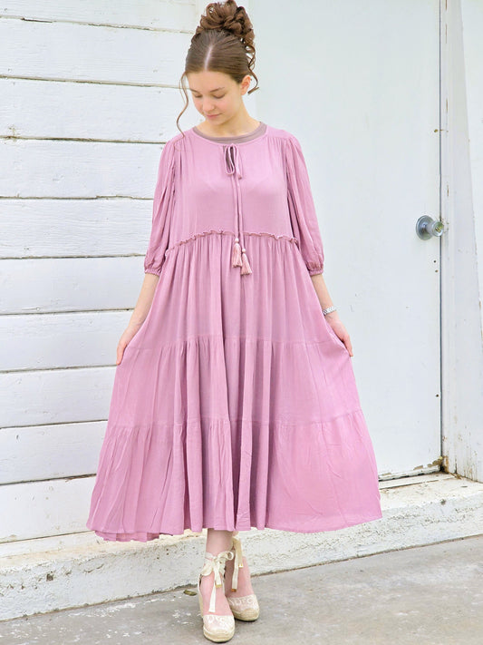 Vintage Elegance Midi Dress