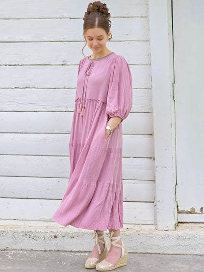 Vintage Elegance Midi Dress