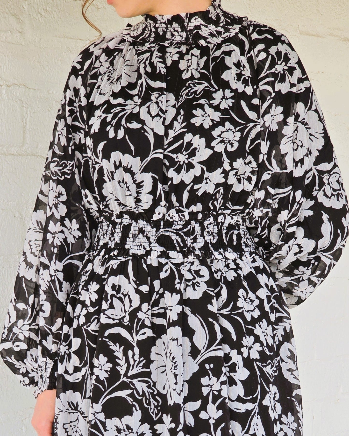 Classy Floral Midi Dress